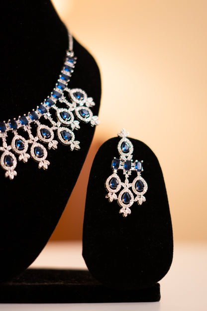 Blue long Earrings